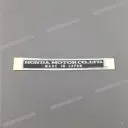 Placa de identificación de etiqueta de advertencia