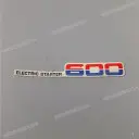 Side cover emblem, left side