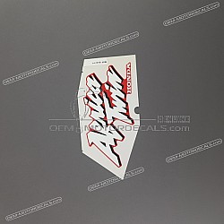 Autocollant de carénage supérieur avant