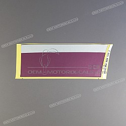 Side cowling decal, right side