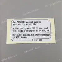 HONDA Adesivo Avvertenza Carburante (ENGL) per serbatoio 87135-MCF-000