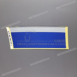 Side cowling decal, left side