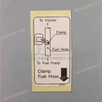 HONDA Pegatina de advertencia para manguera de combustible 87136-MEE-000