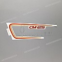 Frame cowling stripe, left side