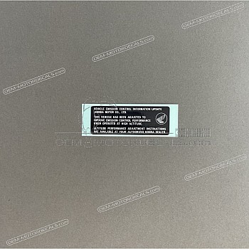 High altitude operation warning label