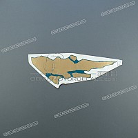 HONDA Autocollant de flanc de carénage Africa Twin, côté gauche 87147-MY1-000ZC