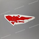Autocollant de flanc de carénage Africa Twin, côté gauche