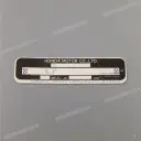 Pegatina de precaución para portaequipajes trasero