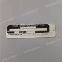 Registered plate caution decal