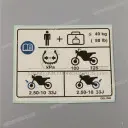 Tire label, left side
