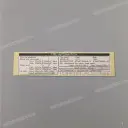 Tire information label