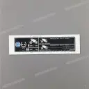Voorzichtigheid label, Bandenbelasting