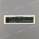 Etichetta informativa pneumatici forcellone