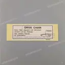 Voorzichtigheid label, Ketting
