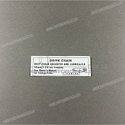 Etykieta ostrzegawcza, Łańcuch