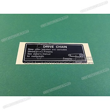 Caution label, Chain