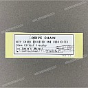 Swingarm drive chain label