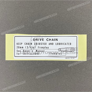 Pegatina de basculante para cadena de transmisión