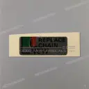 Caution label, Chain