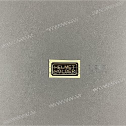 Aufkleber Helmhalter, linke Seite