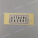 Etichetta di avvertenza per supporto casco