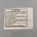 Accessories & load label