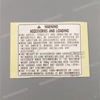 HONDA Warnhinweis-Zubehör-Aufkleber 87512-MBG-600