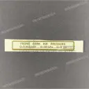 Front fork caution label