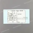 Kraftstoffsystem-Manipulationsschutz-Aufkleber