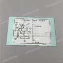 Frame body caution label
