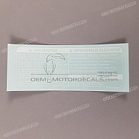 HONDA Adesivo parabrezza 87522-MT2-300