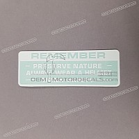 HONDA Etiqueta de precaución 87560-323-670ZE