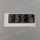 Fuel tank safety label