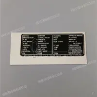 HONDA Fuel tank safety label 87560-MAN-620