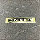 Etiqueta de precaución, Unleaded fuel