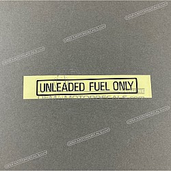 Étiquette de mise en garde, Unleaded fuel