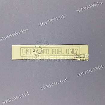 Etykieta ostrzegawcza, Unleaded fuel