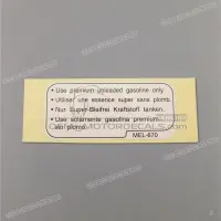 HONDA Etichetta cautela carburante serbatoio 87586-MEL-670