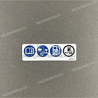 HONDA Etiqueta de precaución, Unleaded fuel 87586-MGE-641