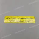 Warnhinweis-Aufkleber für Tank, rechte Seite
