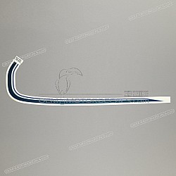 Kanzel / Oberteil Verkleidung Aufkleber, Rechte Seite