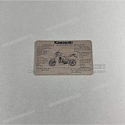 Etichetta di avvertenza - Manuale