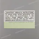 Caution label