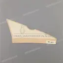 Autocollant de carénage supérieur avant, côté droit