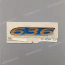 Autocollant central 636 pour carénage