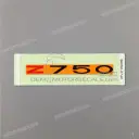 Emblème de coque arrière Z750