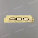 Front fender ABS decal