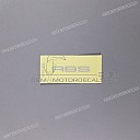 Front fender ABS decal