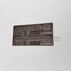 Etykieta ostrzegawcza, Obciążenie opon