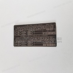 Etichetta di avvertenza, Carico pneumatici